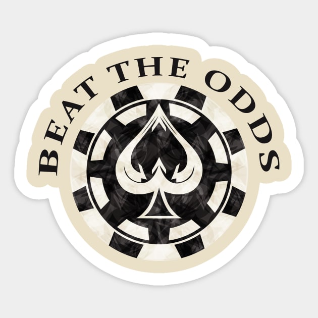 Beat The Odds Sticker by blackjackunderground